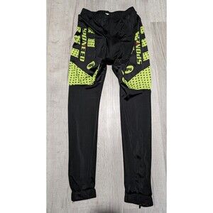 Sponeed Men’s Padded Cycling Pants Tights Leggings Size L Black Neon